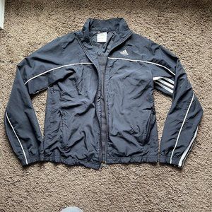 Adidas lightweight track jacket black size small